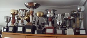 Algunos trofeos de ciclismo de Cesar Sanz